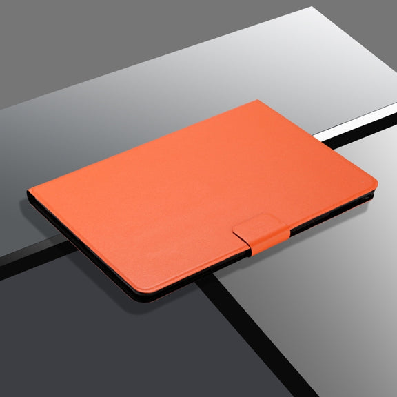 For Samsung Galaxy Tab A8 10.5 2021 Pure Color Leather Tablet Case(Orange)