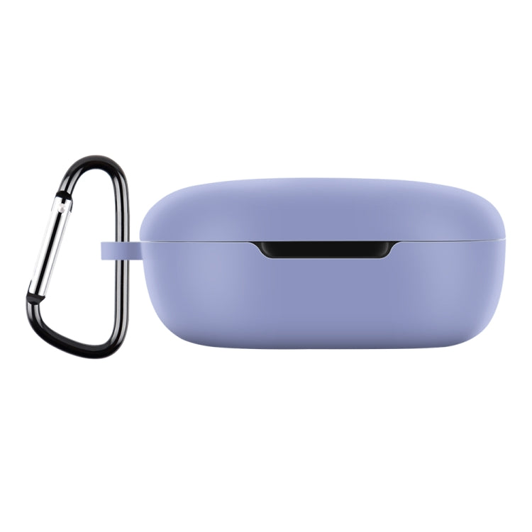 For Xiaomi Redmi Buds 4 Lite Silicone Earphone Protective Case with Hook (British Lavender) - Xiaomi Earphone Case by PMC TechLife | Online Shopping South Africa | PMC TechLife