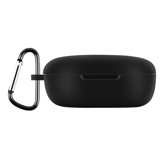For Xiaomi Redmi Buds 4 Lite Silicone Earphone Protective Case with Hook (Black)