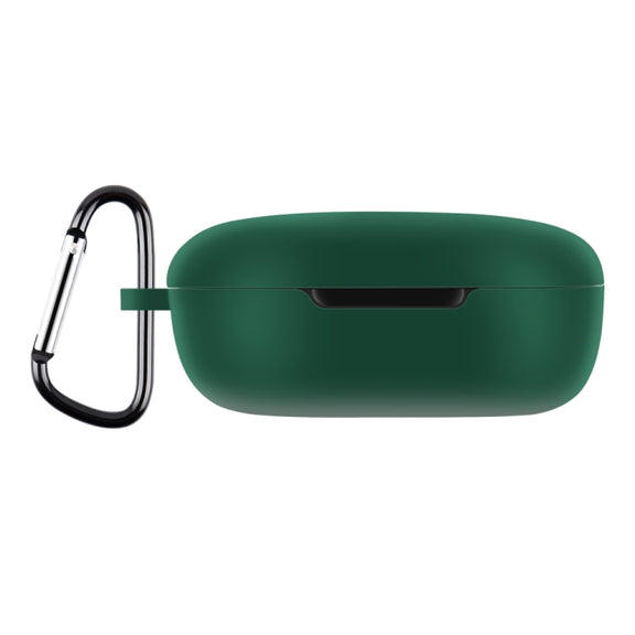 For Xiaomi Redmi Buds 4 Lite Silicone Earphone Protective Case with Hook (Midnight Green)