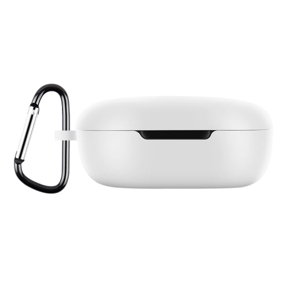 For Xiaomi Redmi Buds 4 Lite Silicone Earphone Protective Case with Hook (White)