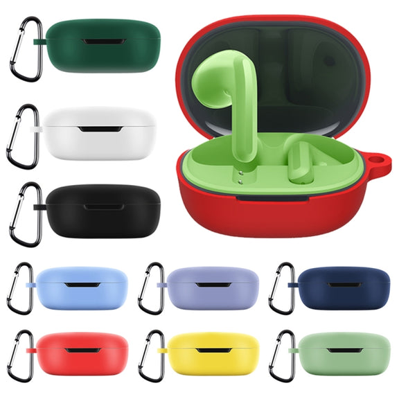 For Xiaomi Redmi Buds 4 Lite Silicone Earphone Protective Case with Hook (Midnight Blue)