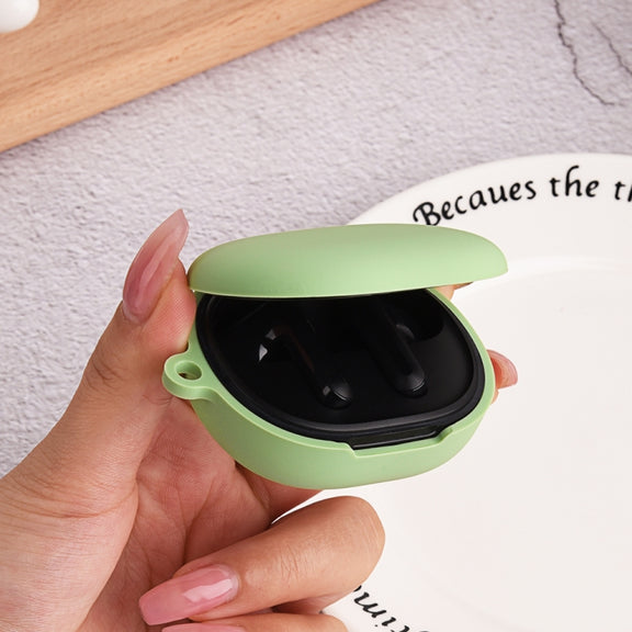 For Xiaomi Redmi Buds 4 Lite Silicone Earphone Protective Case with Hook (Matcha)