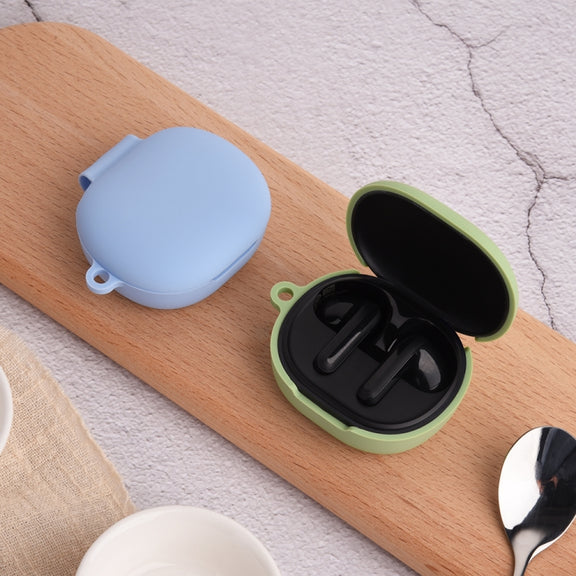 For Xiaomi Redmi Buds 4 Lite Silicone Earphone Protective Case with Hook (Matcha)