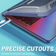 PC + TPU Honeycomb Laptop Protective Case For MacBook Pro 13.3 inch A2338 / A2289 / A2251 (2020)(Sapphire Blue)