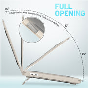 PC + TPU Honeycomb Laptop Protective Case For MacBook Pro 13.3 inch A2338 / A2289 / A2251 (2020)(Elegant Apricot)