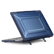 PC + TPU Honeycomb Laptop Protective Case For MacBook Pro 16.2 inch A2485 2021(Sapphire Blue)