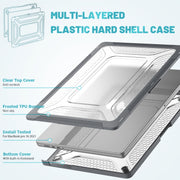 PC + TPU Honeycomb Laptop Protective Case For MacBook Pro 16.2 inch A2485 2021(Star Gray)