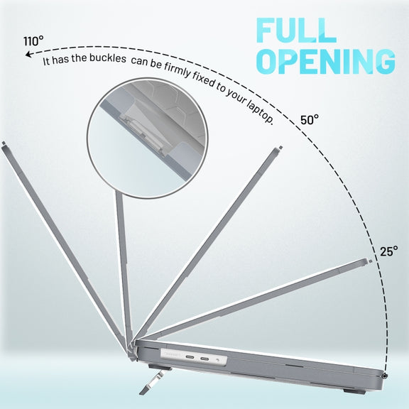 PC + TPU Honeycomb Laptop Protective Case For MacBook Pro 16.2 inch A2485 2021(Star Gray)