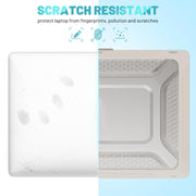 PC + TPU Honeycomb Laptop Protective Case For MacBook Pro 16.2 inch A2485 2021(Elegant Apricot)