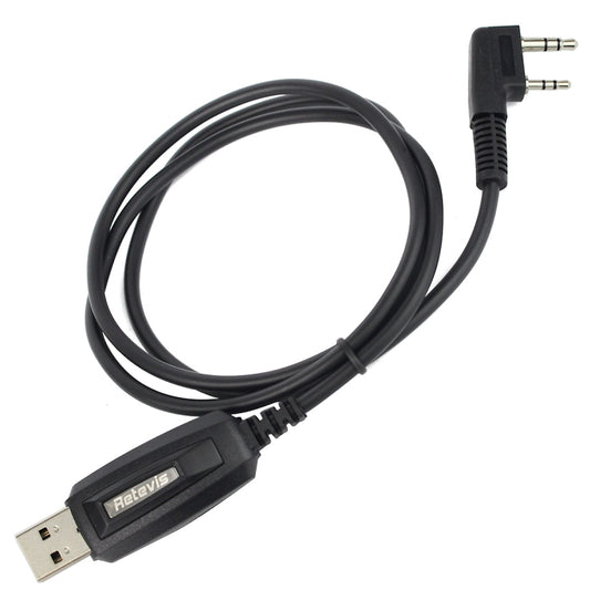 RETEVIS J9110P Dedicated USB Programming Cable for RT3S Series EDA0014386 / EDA0014407(Black) - free shipping - PMC Jewellery - Order now!