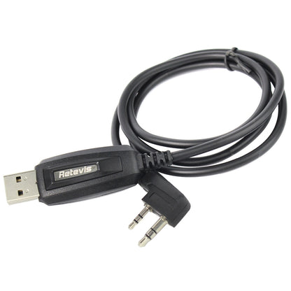 RETEVIS J9110P Dedicated USB Programming Cable for RT3S Series EDA0014386 / EDA0014407(Black) - free shipping - PMC Jewellery - Order now!