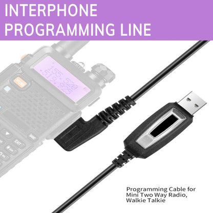 RETEVIS J9110P Dedicated USB Programming Cable for RT3S Series EDA0014386 / EDA0014407(Black) - free shipping - PMC Jewellery - Order now!