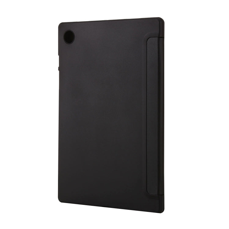 For Samsung Galaxy Tab A8 10.5 2021 TPU Three-fold Horizontal Flip Leather Case(Black) - free shipping - PMC Jewellery - Order now!