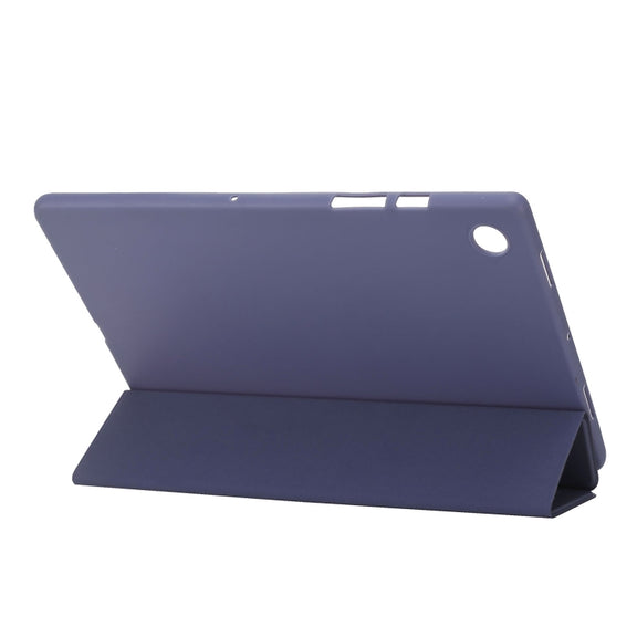 For Samsung Galaxy Tab A8 10.5 2021 TPU Three-fold Horizontal Flip Leather Case(Black)