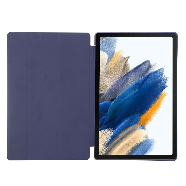 For Samsung Galaxy Tab A8 10.5 2021 TPU Three-fold Horizontal Flip Leather Case(Black) - free shipping - PMC Jewellery - Order now!
