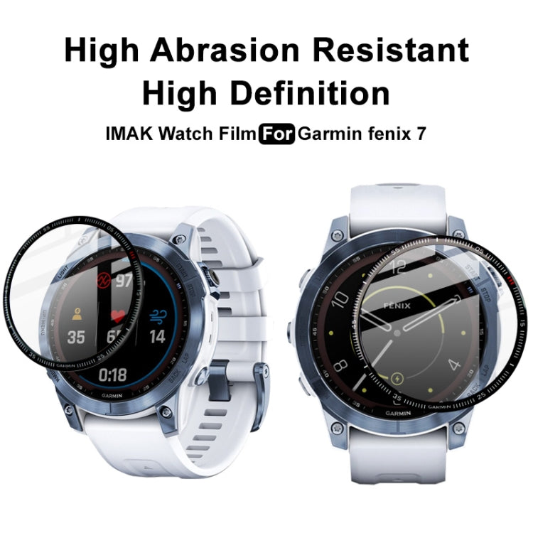 Compatible with Garmin Fenix 7 IMAK Plexiglass HD Watch Protective Film - Screen Protector by imak | Online Shopping South Africa | PMC TechLife | Buy Now Pay Later Mobicred