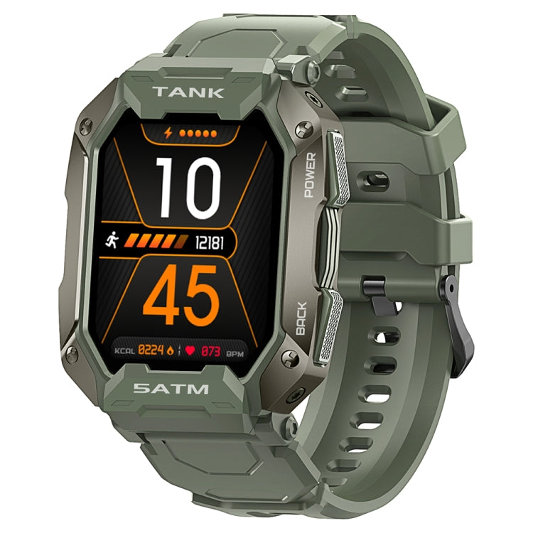 TANK M1 1.72 TFT Screen Smart Watch, Support Sleep Monitoring / Heart Rate Monitoring(Army Green) - Smart Watches by PMC TechLife | Online Shopping South Africa | PMC TechLife | Buy Now Pay Later Mobicred