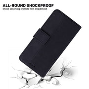 For Tecno Spark 7 Geometric Embossed Leather Phone Case(Black)