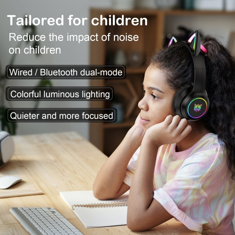 ONIKUMA B90 RGB Lighting Wireless Bluetooth Headphone(Black) - free shipping - PMC Jewellery - Order now!