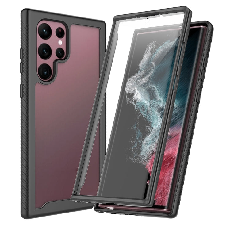 For Samsung Galaxy S22 Ultra 5G Starry Sky Full Body Hybrid Shockproof Phone Case(Black) - Galaxy S22 Ultra 5G Cases by PMC Jewellery | Online Shopping South Africa | PMC Jewellery | Buy Now Pay Later Mobicred