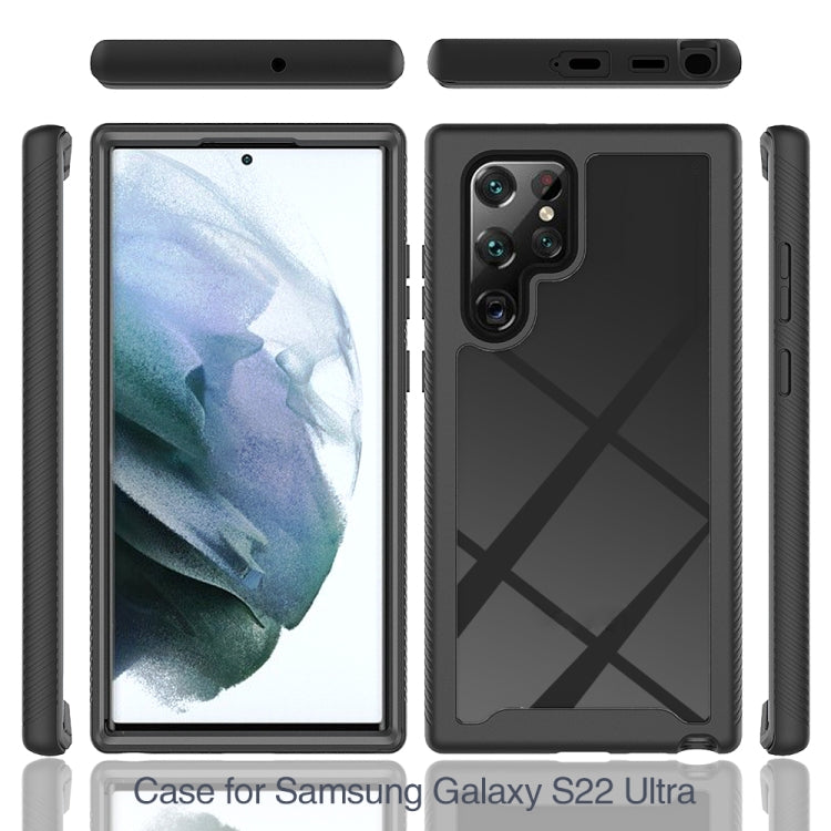 For Samsung Galaxy S22 Ultra 5G Starry Sky Full Body Hybrid Shockproof Phone Case(Black) - Galaxy S22 Ultra 5G Cases by PMC Jewellery | Online Shopping South Africa | PMC Jewellery | Buy Now Pay Later Mobicred