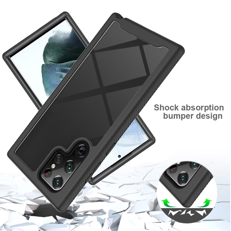 For Samsung Galaxy S22 Ultra 5G Starry Sky Full Body Hybrid Shockproof Phone Case(Black) - Galaxy S22 Ultra 5G Cases by PMC Jewellery | Online Shopping South Africa | PMC Jewellery | Buy Now Pay Later Mobicred