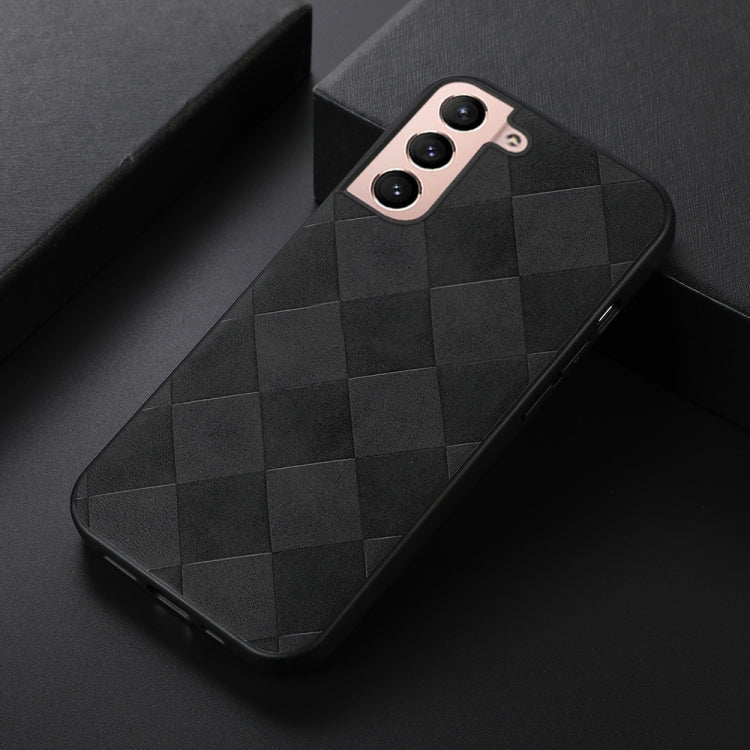 For Samsung Galaxy S22+ 5G Weave Plaid PU Phone Case(Black) - free shipping - PMC TechLife - Order now!