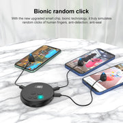 G30 Universal Digital Display Like Device Mobile Phone Automatic Screen Clicker, Style:One Machine with Six Head(Black)