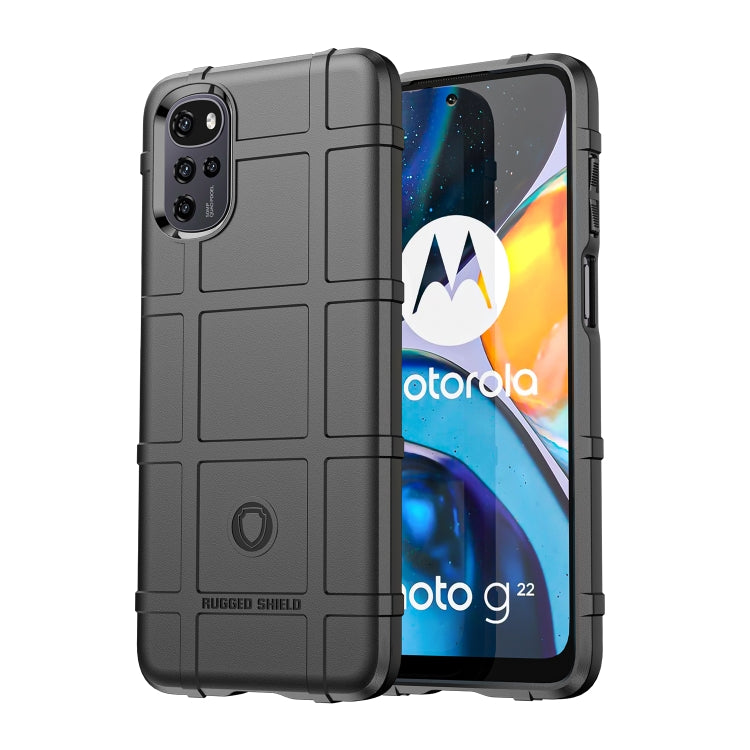 For Motorola Moto G22 Full Coverage Shockproof TPU Case(Black) - Motorola Cases by PMC TechLife | Online Shopping South Africa | PMC TechLife | Buy Now Pay Later Mobicred