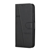 For Samsung Galaxy A33 5G Stitching Calf Texture Buckle Leather Phone Case(Black)