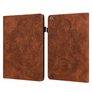 Peacock Embossed Pattern TPU + PU Leather Smart Tablet Case with Sleep / Wake-up For iPad 10.2 2019 / Pro 10.5 inch(Brown)