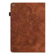 Peacock Embossed Pattern TPU + PU Leather Smart Tablet Case with Sleep / Wake-up For iPad 10.2 2019 / Pro 10.5 inch(Brown)
