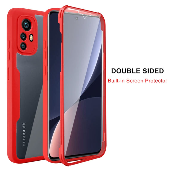 For Xiaomi 12 Pro 5G Acrylic + TPU 360 Degrees Full Coverage Shockproof Phone Case(Black)