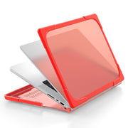 TPU + PC Two-color Anti-fall Laptop Protective Case For MacBook Pro 16.2 inch A2485 2021(Red)