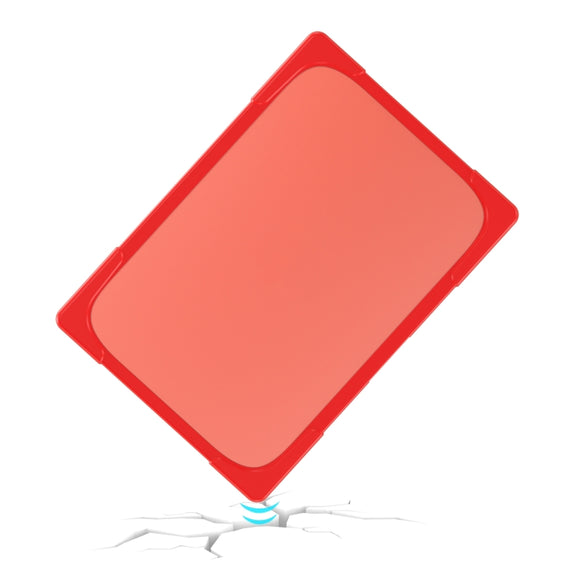 TPU + PC Two-color Anti-fall Laptop Protective Case For MacBook Pro 16.2 inch A2485 2021(Red)