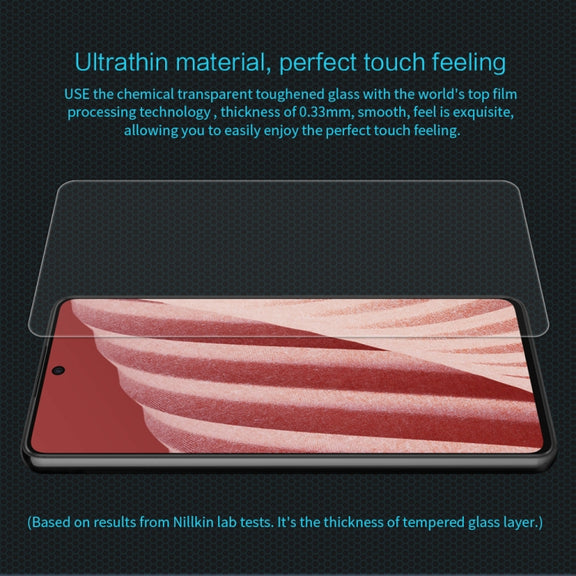 For Samsung Galaxy A73 5G NILLKIN 0.33mm 9H Amazing H Explosion-proof Tempered Glass Film