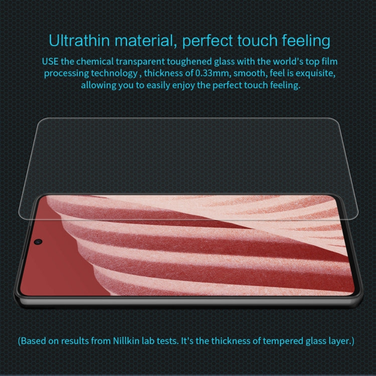 For Samsung Galaxy A73 5G NILLKIN 0.33mm 9H Amazing H Explosion-proof Tempered Glass Film