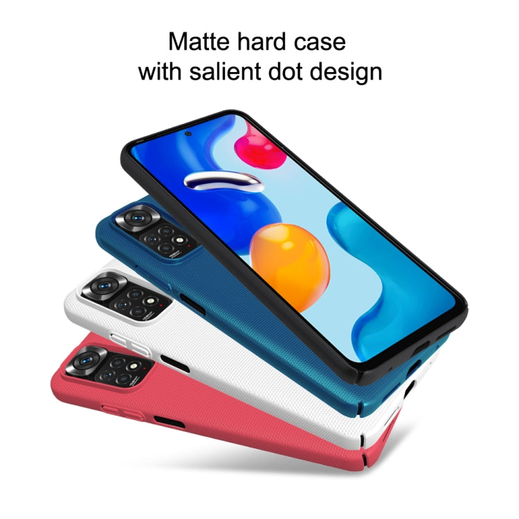 For Xiaomi Redmi Note 11S NILLKIN Frosted PC Phone Case(White)