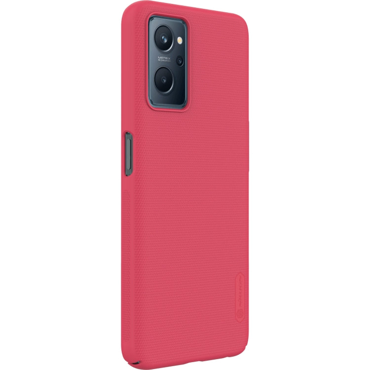 For OPPO Realme 9i NILLKIN Frosted PC Phone Case(Red) - Realme Cases by NILLKIN | Online Shopping South Africa | PMC TechLife | Buy Now Pay Later Mobicred