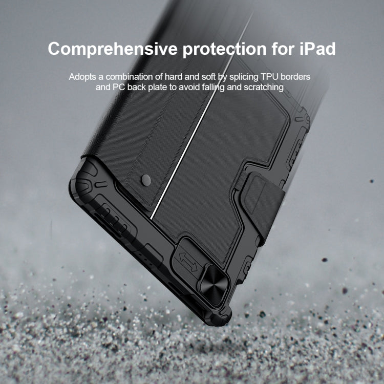For iPad Air 10.9 2020 / Air 4 / Air 5 / Pro 11 2020 / 2021 / 2022 NILLKIN Bluetooth Touch Keyboard Smart Tablet Case(Black) - free shipping - PMC TechLife - Order now!