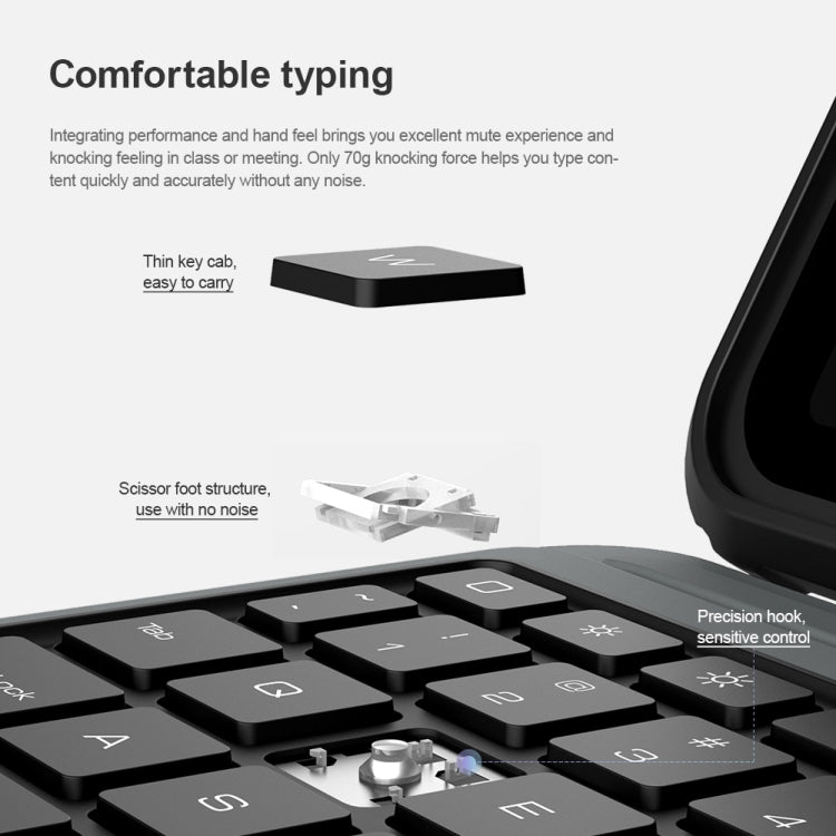 For iPad Air 10.9 2020 / Air 4 / Air 5 / Pro 11 2020 / 2021 / 2022 NILLKIN Bluetooth Touch Keyboard Smart Tablet Case(Black) - free shipping - PMC Jewellery - Order now!