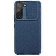For Samsung Galaxy S22+ 5G NILLKIN QIN Series Pro Sliding Camera Cover Design Leather Phone Case(Blue) - free shipping - PMC TechLife - Order now!