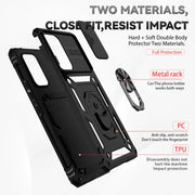For Samsung Galaxy A53 5G Sliding Camshield Holder Phone Case(Black)