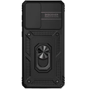 For Samsung Galaxy A73 5G Sliding Camshield Holder Phone Case(Black)