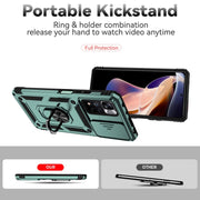 For Xiaomi Redmi Note 11 Pro Global Sliding Camshield Holder Phone Case(Dark Green)
