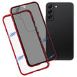 For Samsung Galaxy S22 5G Anti-peeping Magnetic Double-sided Tempered Glass Phone Case(Red) - Galaxy S22 5G Cases by PMC TechLife | Online Shopping South Africa | PMC TechLife | Buy Now Pay Later Mobicred