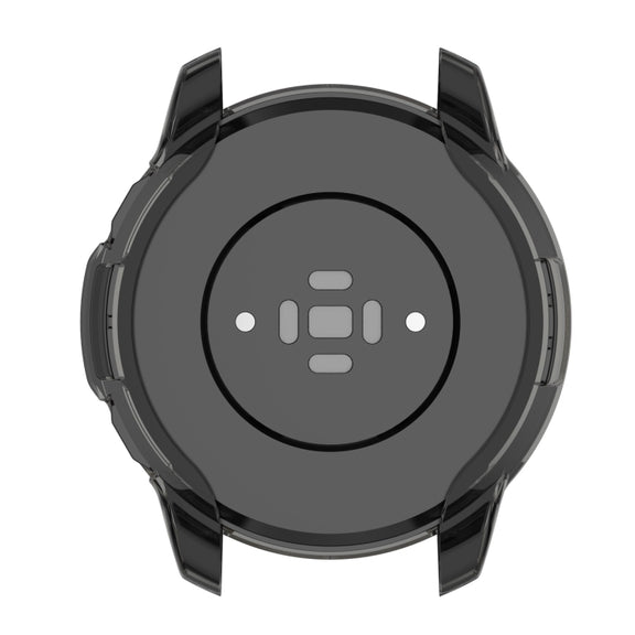 For Xiaomi Watch S1 Active / Watch Color 2 TPU Half-pack Watch Case(Transparent Black)
