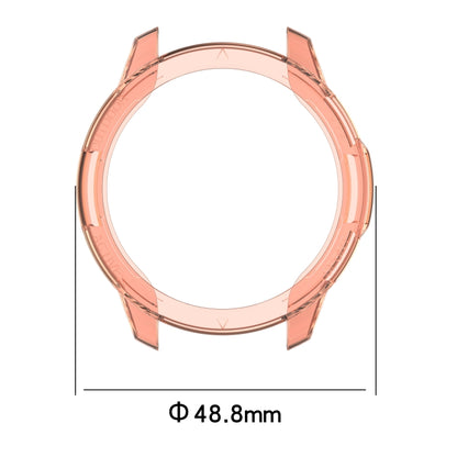 For Xiaomi Watch S1 Active / Watch Color 2 TPU Half-pack Watch Case(Transparent Black) - Watch Cases by PMC Jewellery | Online Shopping South Africa | PMC Jewellery | Buy Now Pay Later Mobicred