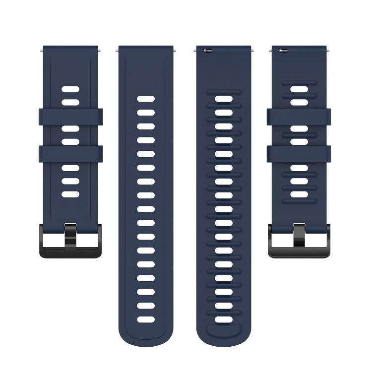 For Xiaomi Watch S1 Active / Watch Color 2 Solid Color Silicone Watch Band(Midnight Blue) - Watch Bands by PMC TechLife | Online Shopping South Africa | PMC TechLife | Buy Now Pay Later Mobicred